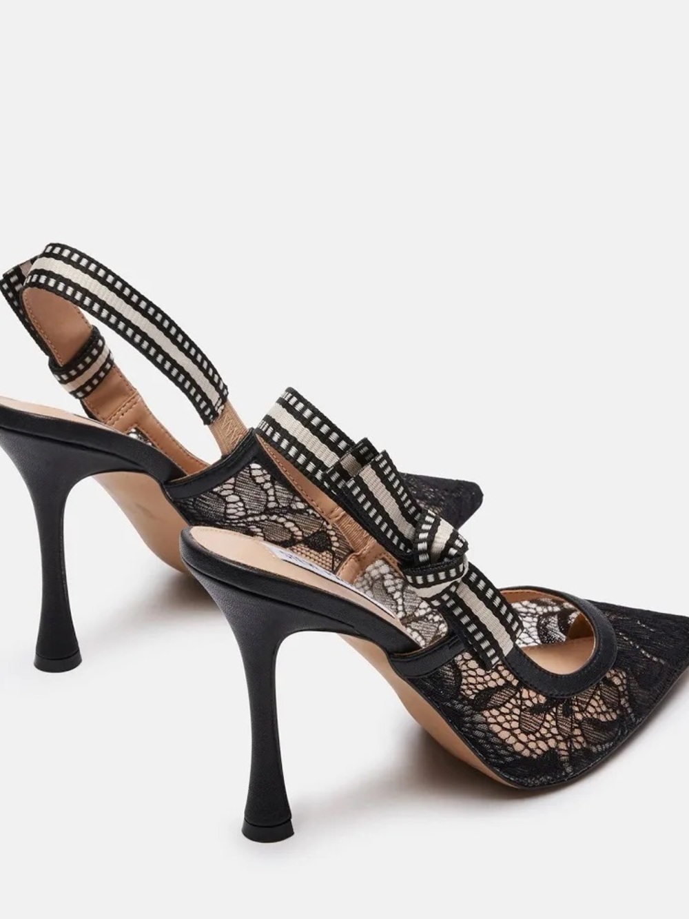 Steve Madden Bri Slingback — Black Lace - Picture 4 of 9